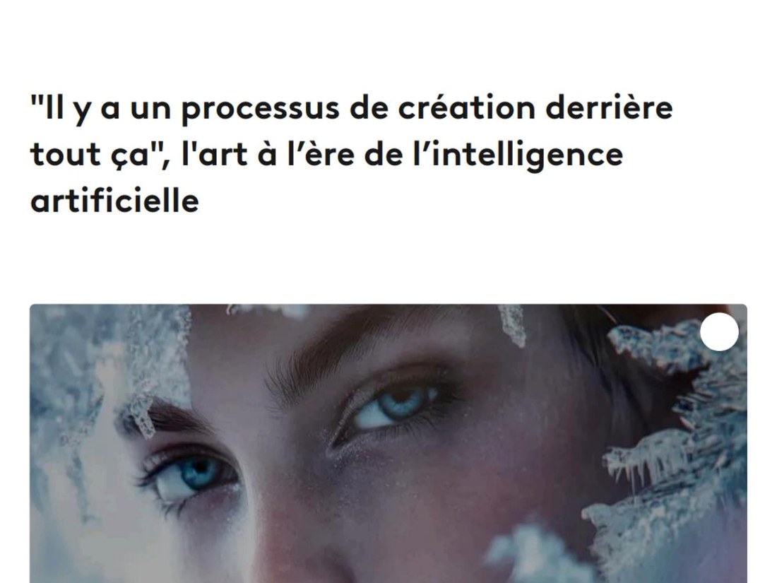 Article France 3 - Il y a un processus de création derrière tout ça