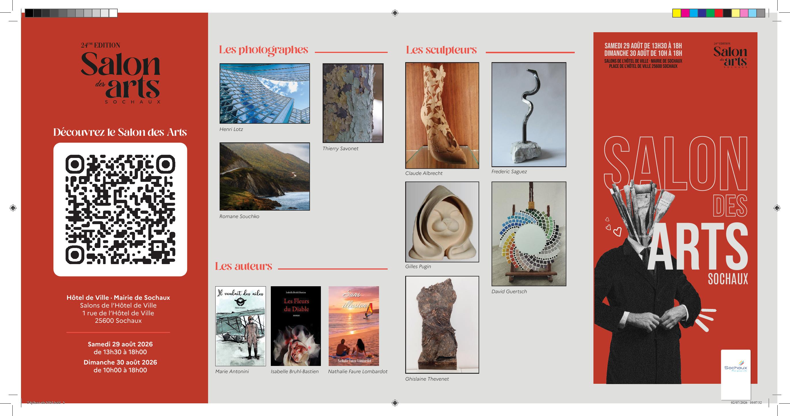 Salon des Arts de Sochaux 2026 — affiche et programme